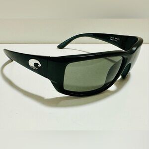 Brand New Costa Del Mar Fantail Polarized Sunglasses Black/Gray Glass 580G